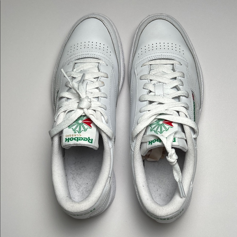 Reebok Mens Club C 85 Mens Tennis Shoes, Casual Fashion White Sneakers 9.5